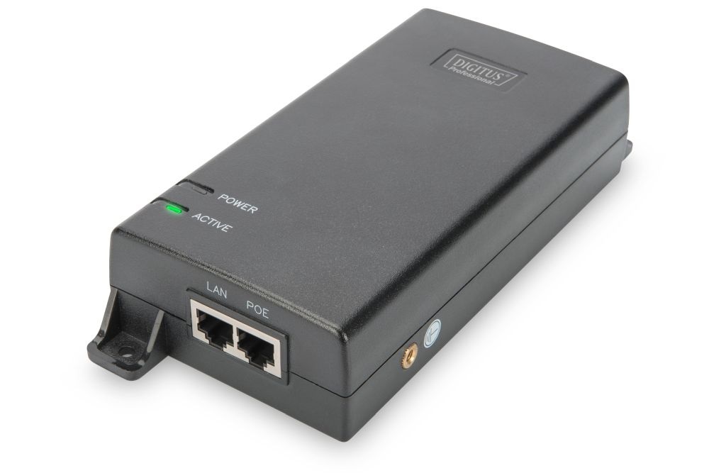 DIGITUS Gigabit Ethernet PoE+ 802.3af/at 60W tápfeladó