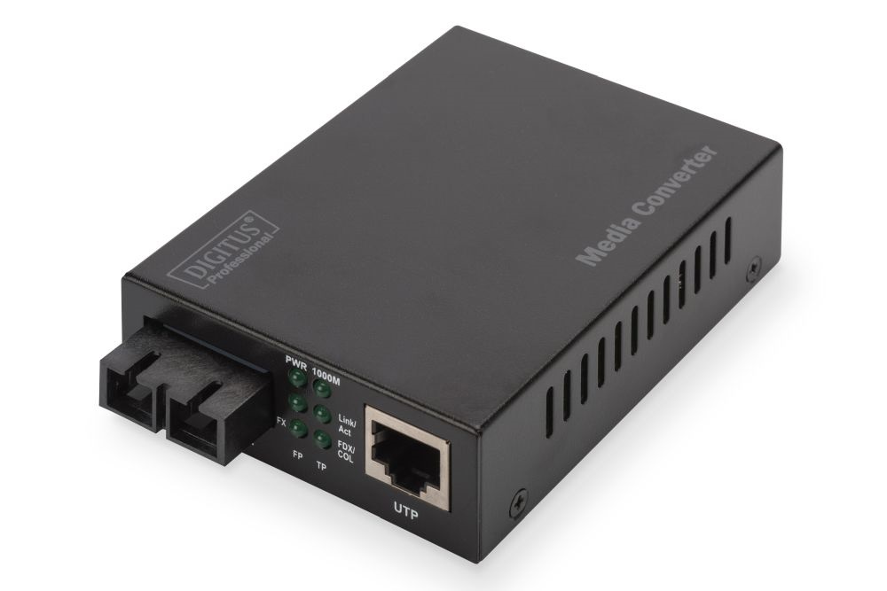 DIGITUS Gigabit MM 0,5km (RJ45-SC) média konverter