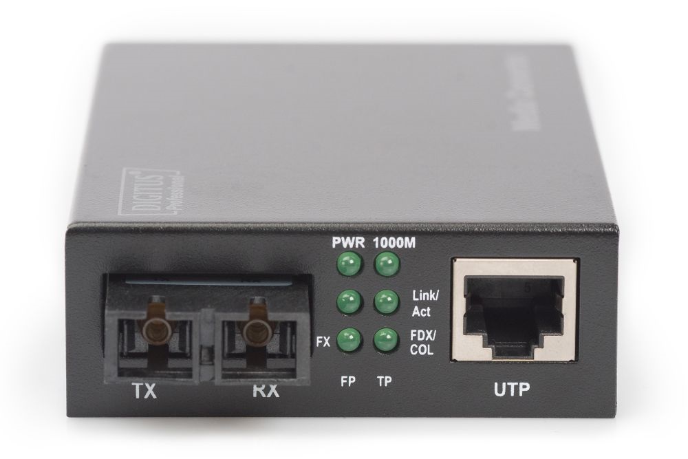 DIGITUS Gigabit MM 0,5km (RJ45-SC) média konverter