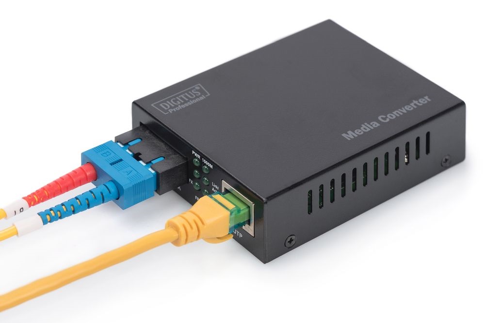DIGITUS Gigabit MM 0,5km (RJ45-SC) média konverter
