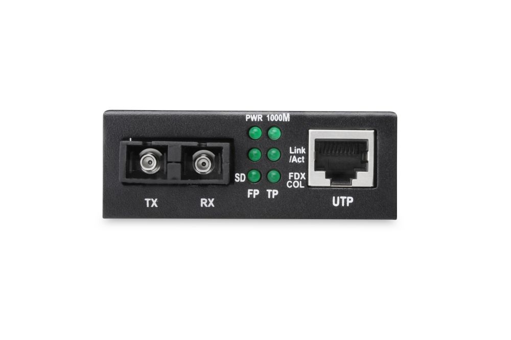 DIGITUS Gigabit SM 20km (RJ45-SC) média konverter