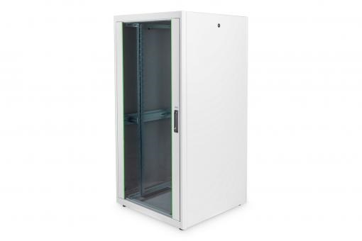 DIGITUS Rack Dynamic Basic 19" 32U 1590x800x800mm üvegajtós szürke álló rack szekrény