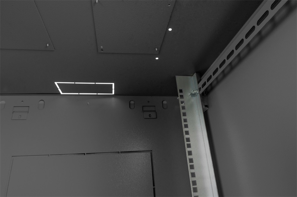 DIGITUS Dynamic Basic 19" 7U 385x600x450mm üvegajtós fekete fali rack szekrény