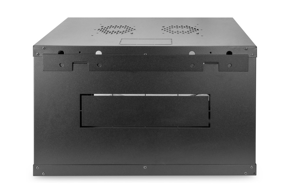 DIGITUS Dynamic Basic 19" 7U 385x600x450mm üvegajtós fekete fali rack szekrény