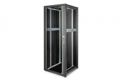 DIGITUS Rack Dynamic Basic 19" 42U 2040x800x800mm üvegajtós fekete álló rack szekrény