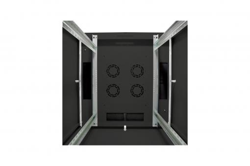 DIGITUS Rack Dynamic Basic 19" 42U 2040x800x800mm üvegajtós fekete álló rack szekrény