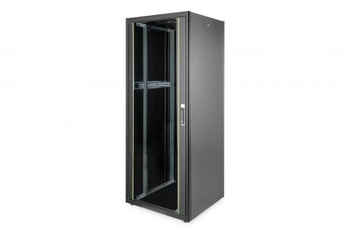 DIGITUS Rack Dynamic Basic 19" 42U 2040x800x800mm üvegajtós fekete álló rack szekrény