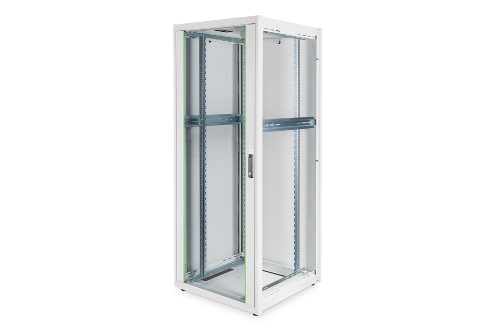 DIGITUS Rack Dynamic Basic 19" 42U 2040x800x800mm üvegajtós szürke álló rack szekrény