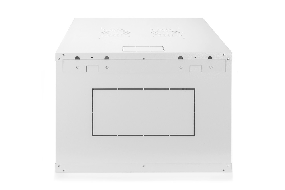 DIGITUS Dynamic Basic 19" 7U 389x600x600mm üvegajtós szürke fali rack szekrény
