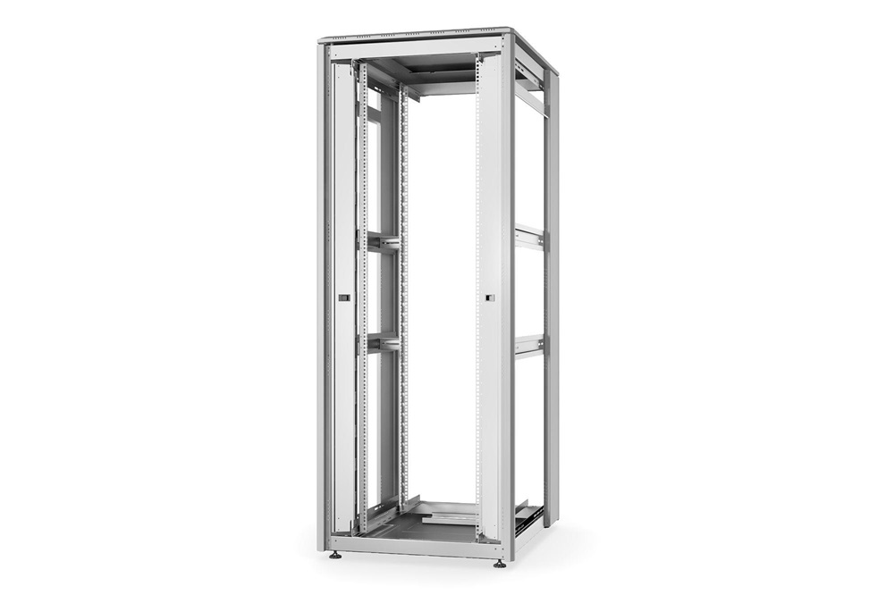DIGITUS Rack Unique 19" 42U 2053x800x1000mm álló szürke nyitott rack szekrény