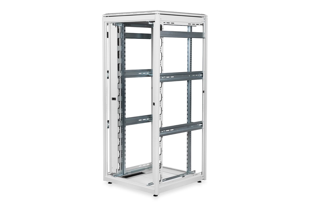 DIGITUS Rack Unique 19" 42U 2053x800x800mm dupla első és szimpla hátsó perforált ajtós szürke álló rack szekrény