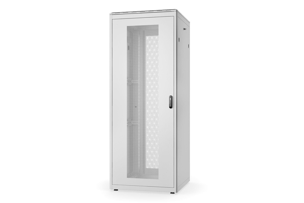 DIGITUS Rack Unique 19" 42U 2053x800x800mm első és hátsó perforált ajtós szürke álló rack szekrény