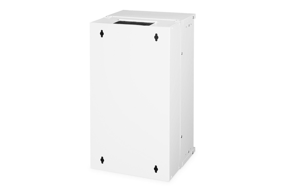 DIGITUS SOHO PRO 10" 12U 595x315x300mm üvegajtós szürke fali rack szekrény