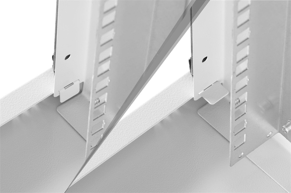 DIGITUS SOHO PRO 10" 6U 325x315x300mm üvegajtós szürke fali rack szekrény