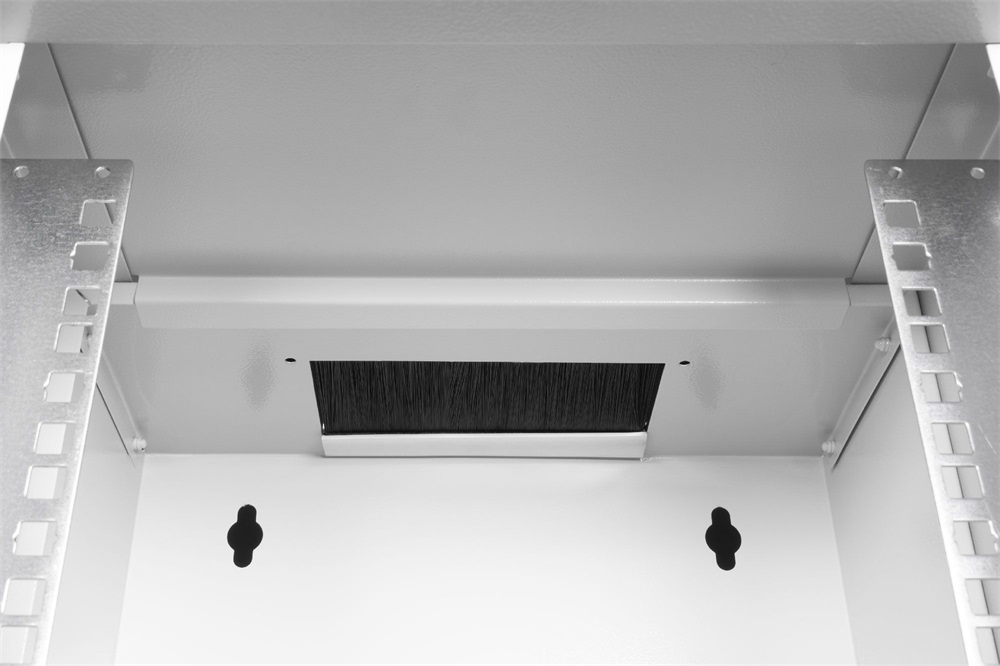DIGITUS SOHO PRO 10" 6U 325x315x300mm üvegajtós szürke fali rack szekrény
