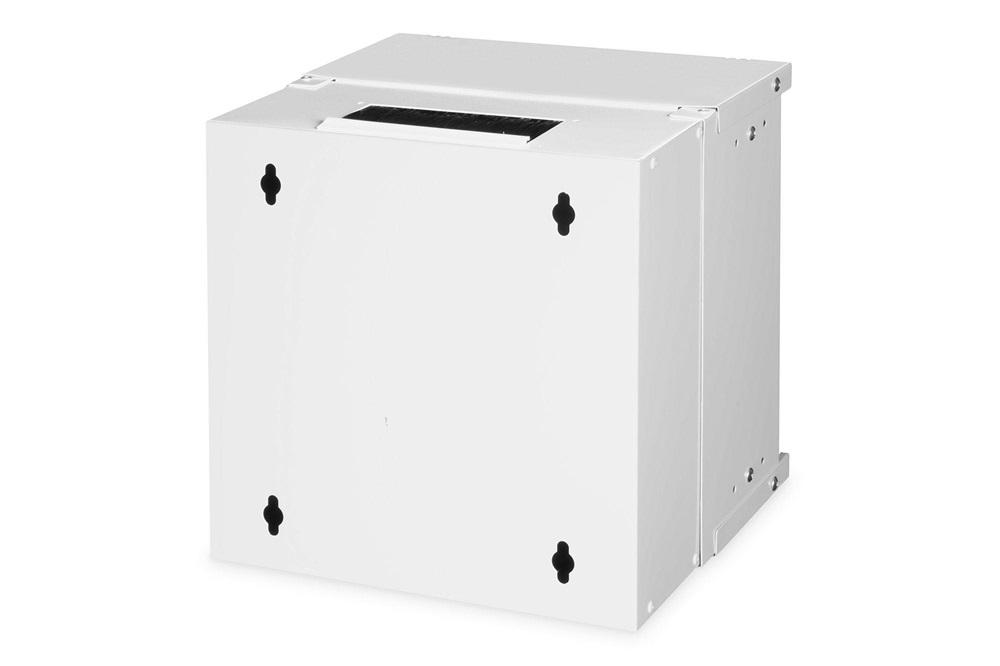 DIGITUS SOHO PRO 10" 6U 325x315x300mm üvegajtós szürke fali rack szekrény