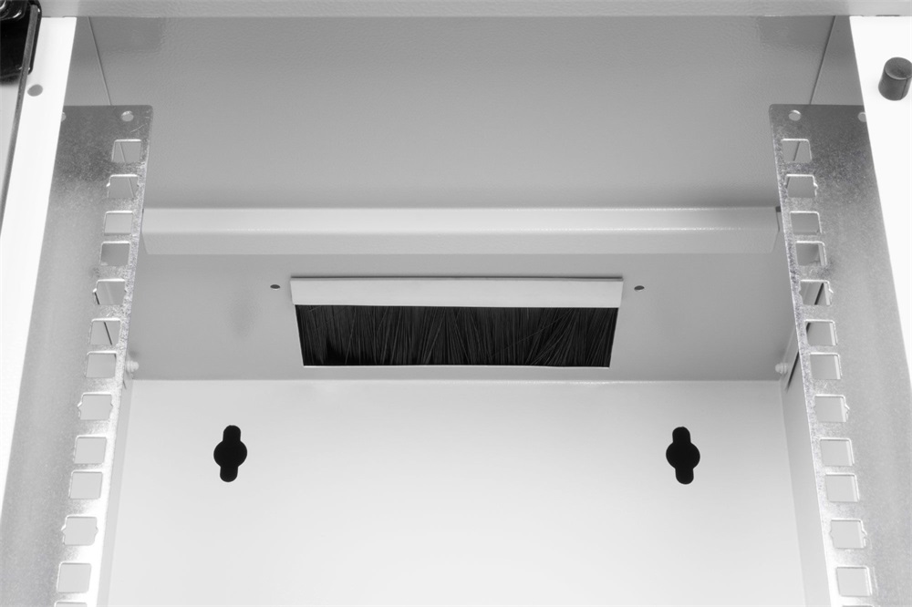 DIGITUS SOHO PRO 10" 9U 254x315x300mm üvegajtós szürke fali rack szekrény