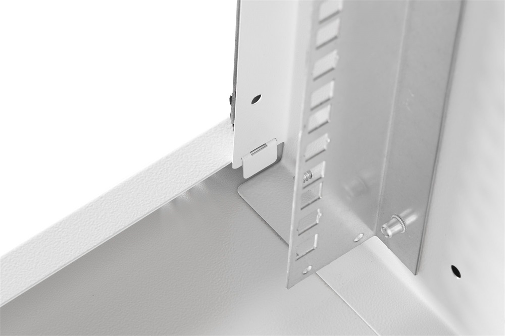 DIGITUS SOHO PRO 19" 12U 595x540x400mm üvegajtós szürke fali rack szekrény