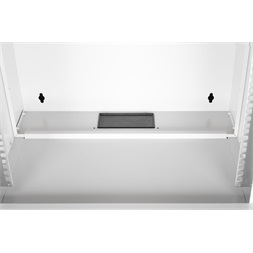 DIGITUS SOHO PRO 19" 12U 595x540x400mm üvegajtós szürke fali rack szekrény