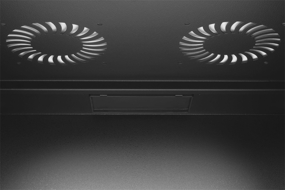 DIGITUS SOHO PRO 19" 7U 370x540x400mm üvegajtós fekete fali rack szekrény