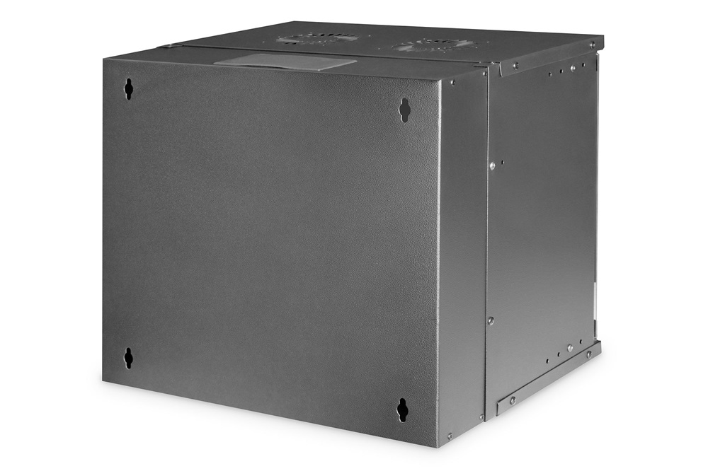 DIGITUS SOHO PRO 19" 9U 460x540x400mm üvegajtós fekete fali rack szekrény