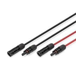 DIGITUS Solar 6mm 1500V DC XLPO napelemes kültéri kábelhosszabbító MC4 csatlakozóval 3m