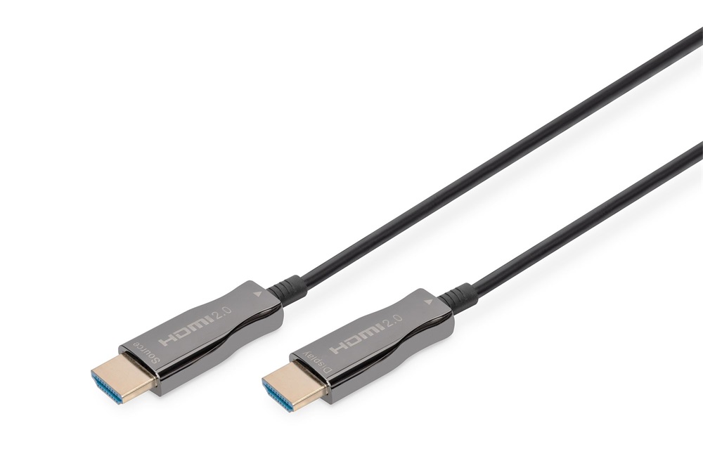 DIGITUS UHD 4K 3D 120Hz aranyozott 2.0b AOC optikai HDMI kábel 15m
