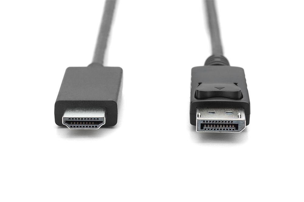 DIGITUS UHD 4K 3D 60Hz 1.2 DisplayPort - HDMI type A 2.0 kábel 1m