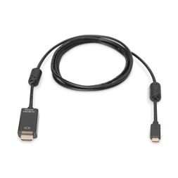 DIGITUS UHD 4K 60Hz aranyozott HDMI - USB type-C kábel 2m