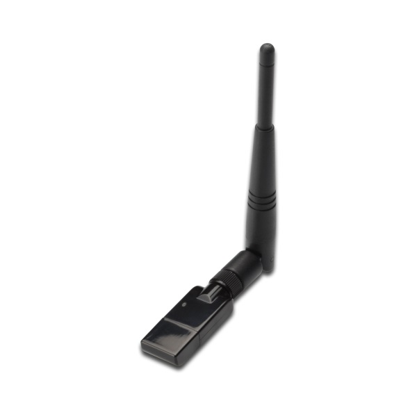 DIGITUS USB 2.0 300 Mbit/s külső antennás WLAN micro adapter