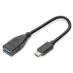 DIGITUS USB 3.0 Type A anya-> USB 3.0 Type C apa 0,15m OTG adapter