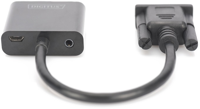 DIGITUS VGA apa -> HDMI anya adapter audio kábellel