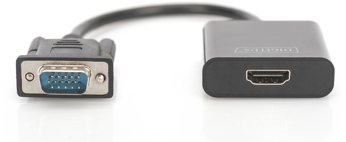 DIGITUS VGA apa -> HDMI anya adapter audio kábellel