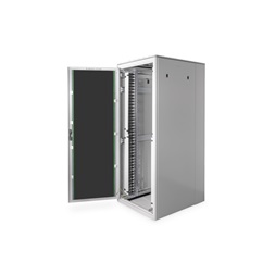 DIGITUS Varioflex-N 19" 42U 2022x800x1000mm üveg első ajtó és hátsó acél dupla ajtós szürke álló rack szekrény