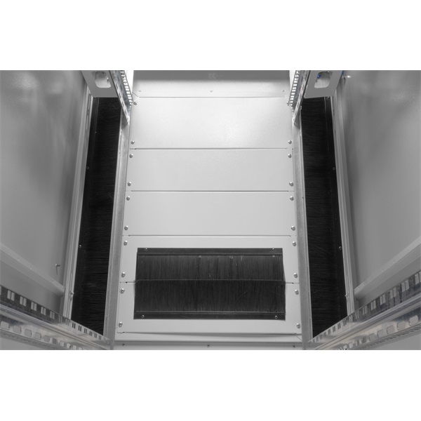 DIGITUS Varioflex-N 19" 42U 2022x800x1000mm üveg első ajtó és hátsó acél dupla ajtós szürke álló rack szekrény