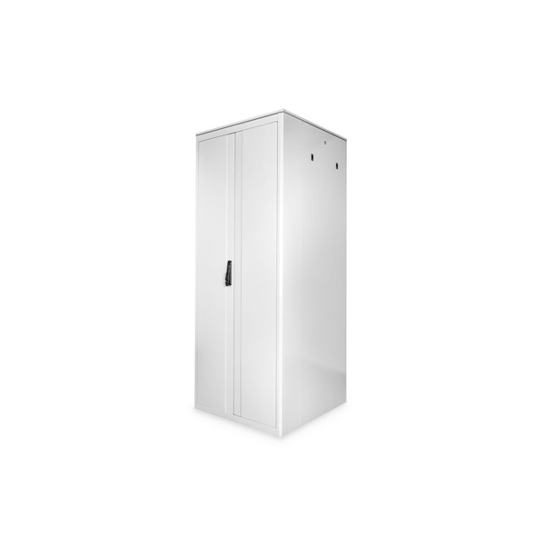 DIGITUS Varioflex-N 19" 42U 2022x800x1000mm üveg első ajtó és hátsó acél dupla ajtós szürke álló rack szekrény
