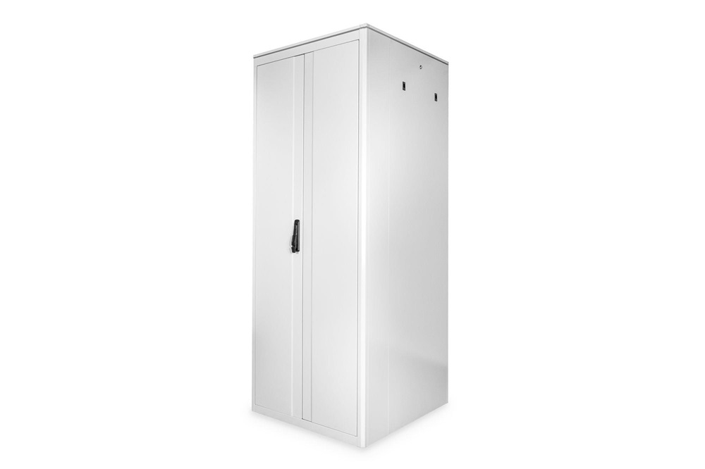 DIGITUS Varioflex-N 19" 42U 2022x800x1000mm üveg első ajtó és hátsó acél dupla ajtós szürke álló rack szekrény