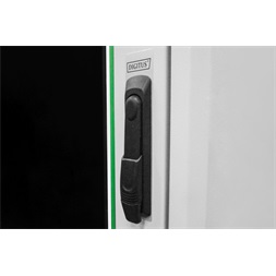DIGITUS Varioflex-N 19" 42U 2022x800x800mm üveg első ajtós és hátsó acél dupla ajtós szürke álló rack szekrény