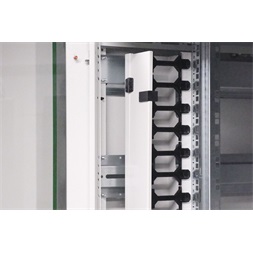 DIGITUS Varioflex-N 19" 42U 2022x800x800mm üveg első ajtós és hátsó acél dupla ajtós szürke álló rack szekrény