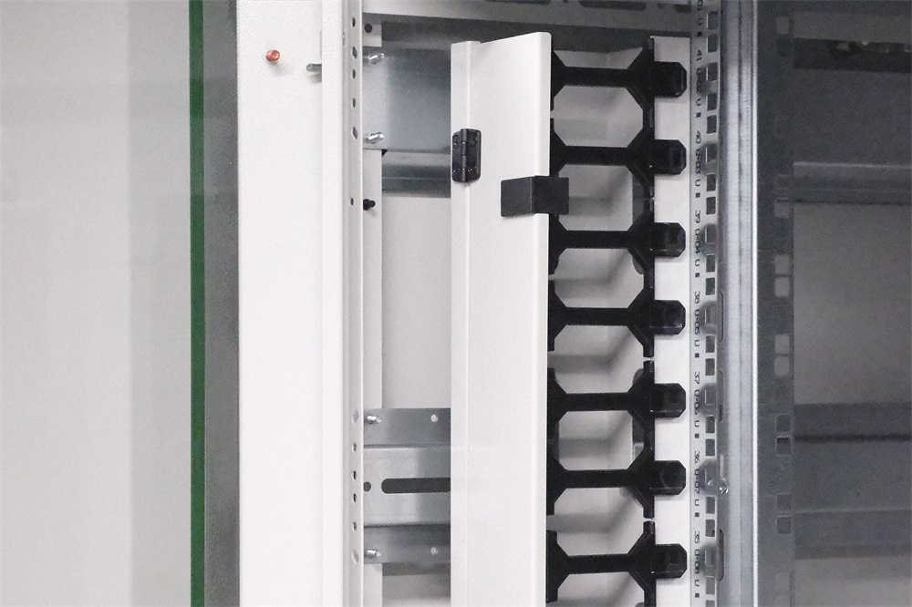 DIGITUS Varioflex-N 19" 42U 2022x800x800mm üveg első ajtós és hátsó acél dupla ajtós szürke álló rack szekrény
