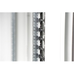 DIGITUS Varioflex-N 19" 42U 2022x800x800mm üveg első ajtós és hátsó acél dupla ajtós szürke álló rack szekrény