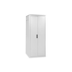 DIGITUS Varioflex-N 19" 42U 2022x800x800mm üveg első ajtós és hátsó acél dupla ajtós szürke álló rack szekrény