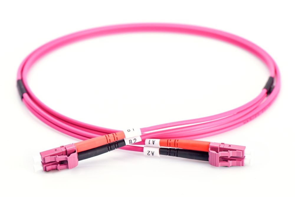 DIGITUS duplex 2xLC + 2xLC MM OM4 50/125µ 1m optikai patch kábel