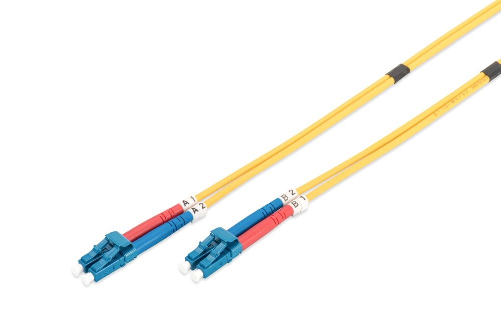 DIGITUS duplex 2xLC + 2xLC SM OS2 9/125µ 1m optikai patch kábel