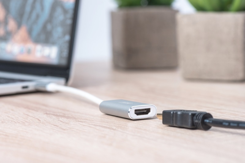 DIGITUS fémházas USB 3.0 Type C - HDMI (4K@30Hz) adapter