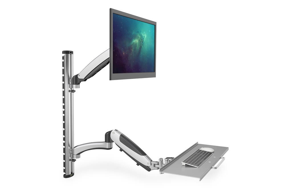 DIGITUS flexibilis fali monitor (VESA 100x100) + billentyűzet tartó konzol