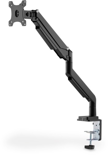 DIGITUS gázrugós C-bilincses univerzális (VESA 75/100) 1-es fekete monitor tartó konzol