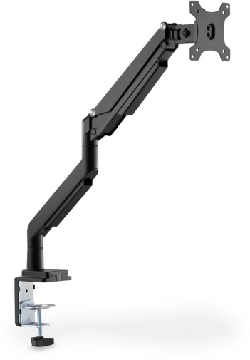 DIGITUS gázrugós C-bilincses univerzális (VESA 75/100) 1-es fekete monitor tartó konzol