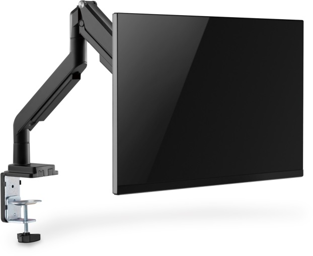 DIGITUS gázrugós C-bilincses univerzális (VESA 75/100) 1-es fekete monitor tartó konzol