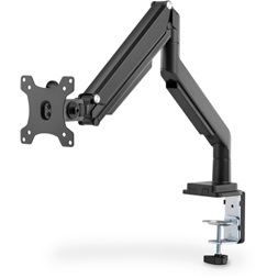 DIGITUS gázrugós C-bilincses univerzális (VESA 75 / 100) 1-es fekete monitor tartó konzol